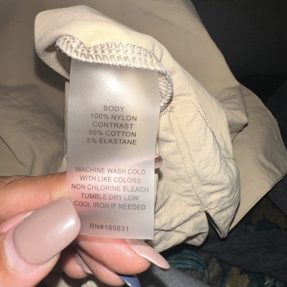 CALME By Johnny Was Mix Nylon Hooded Pullover Windbreaker Jacket Size Large NWT - Picture 5 of 7